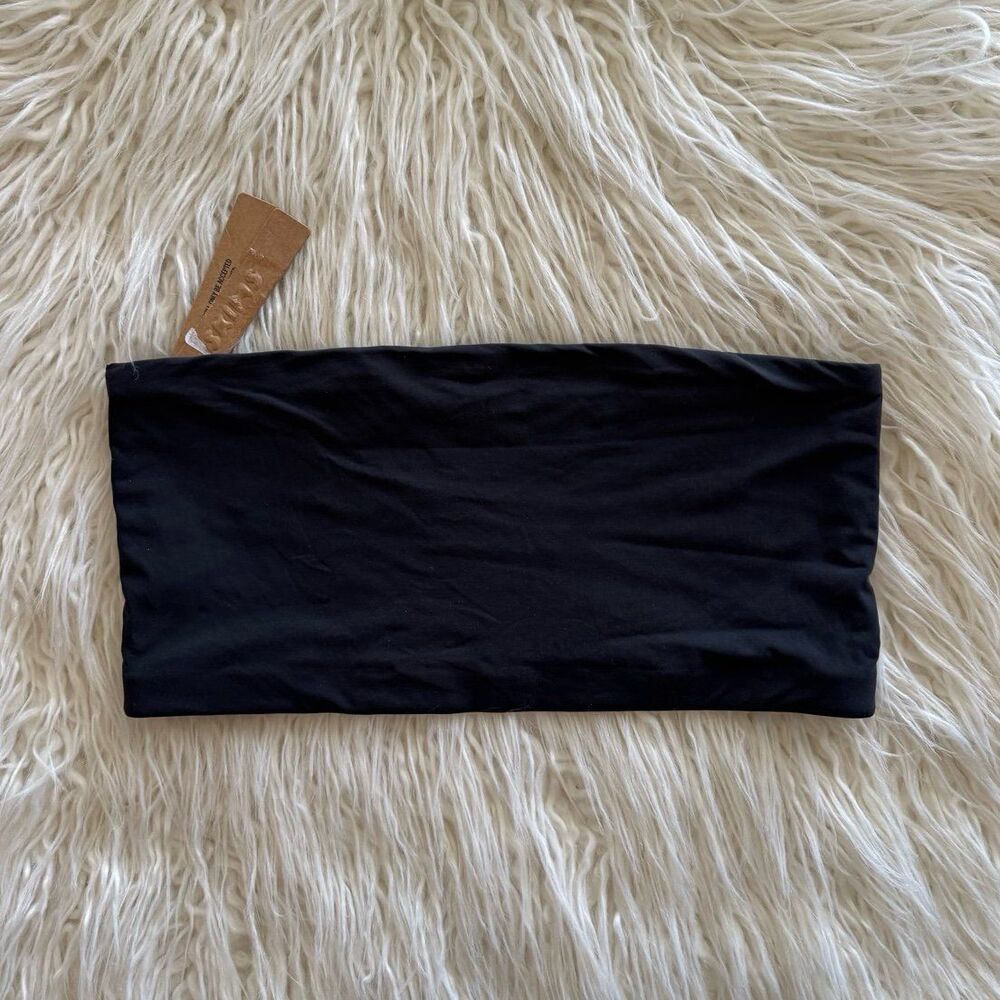 Skims Fits Everybody Bandeau Onyx Size Medium